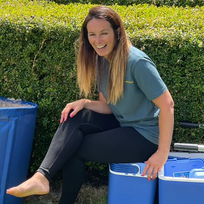 Lorraine speaking on stage